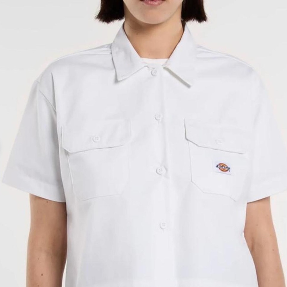 Dickies White Short Sleeve Work Shirt